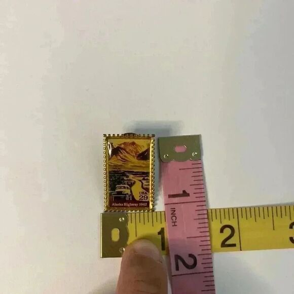 Vintage Winco Int. Alaska Highway 1942 Stamp Pin - Picture 5 of 5